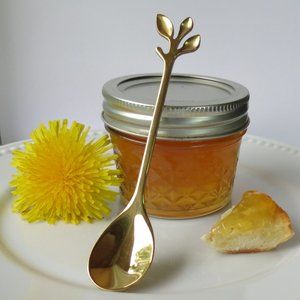 Mason Jar with Jelly & Decorative Serving Spoon